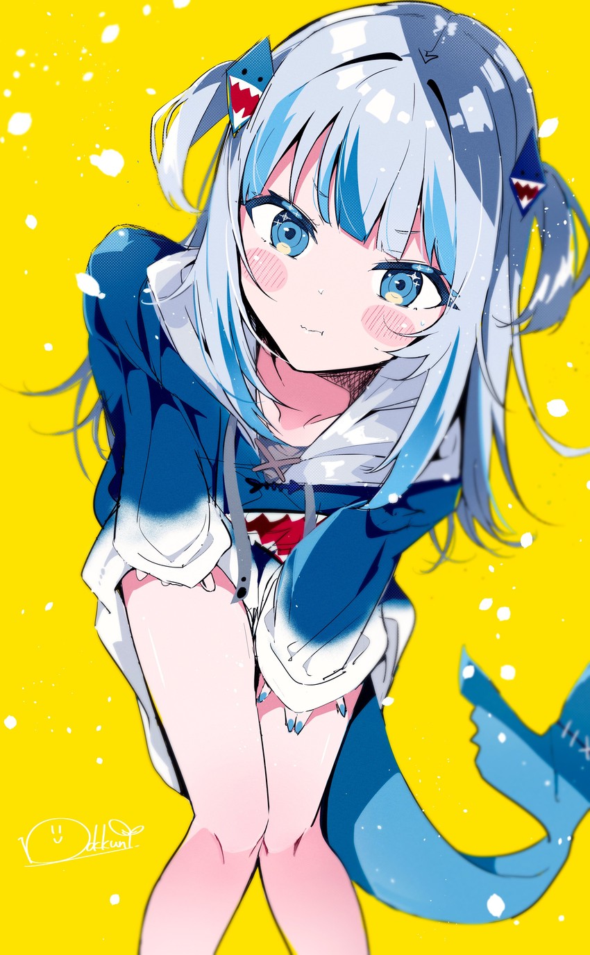 gawr gura (hololive and 1 more) drawn by ichijo_rei