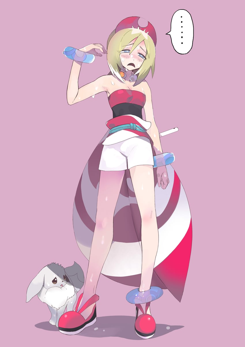 eevee and irida (pokemon and 1 more) drawn by hiro_(user_negm3832)