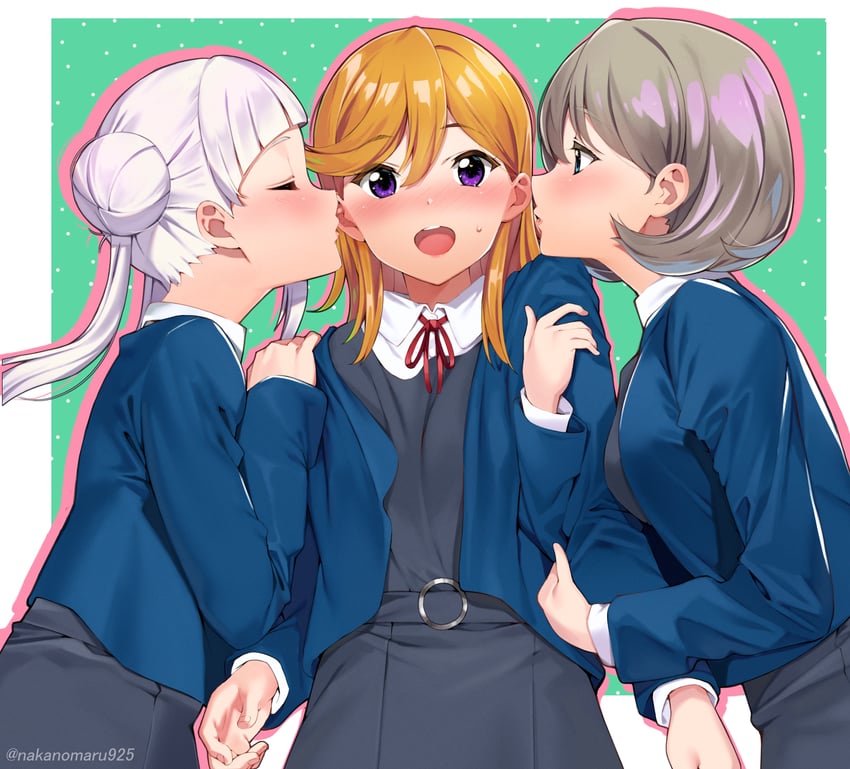 shibuya kanon, tang keke, and arashi chisato (love live! and 1 more) drawn by nakano_maru