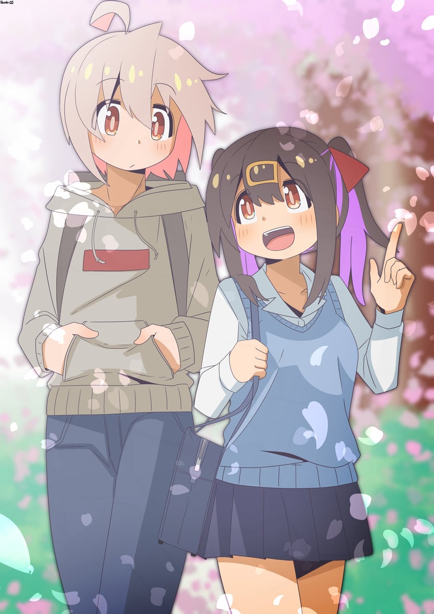 oyama mihari and oyama mahiro (onii-chan wa oshimai!) drawn by bambi2000line