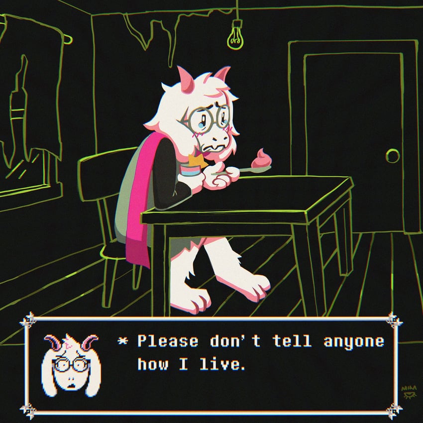 ralsei (deltarune and 1 more) drawn by kamikaze_mika
