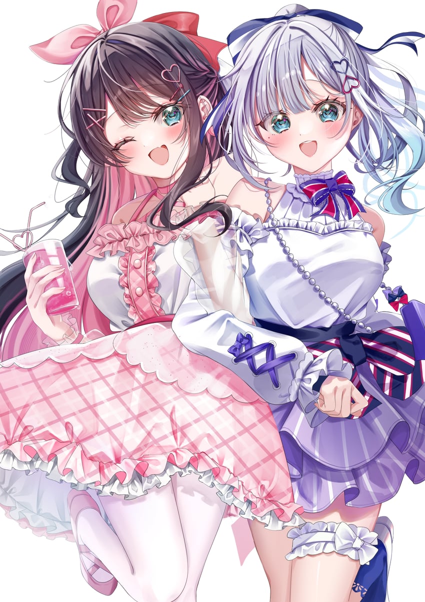 kaga sumire and kaga nazuna (vspo!) drawn by koya_toofu