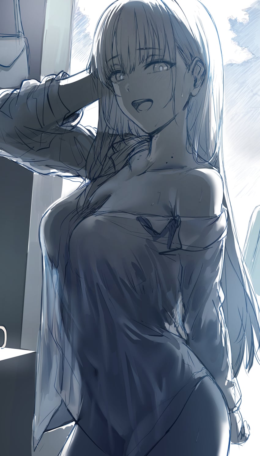 yamada anna (boku no kokoro no yabai yatsu) drawn by hews