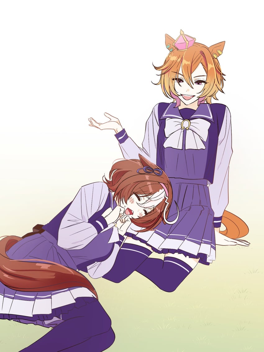 t.m. opera o and meisho doto (umamusume) drawn by babjeuoman