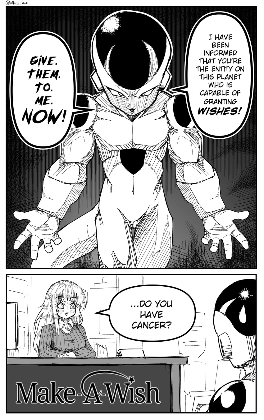 frieza, final form frieza, and mimi (original and 2 more) drawn by nhim