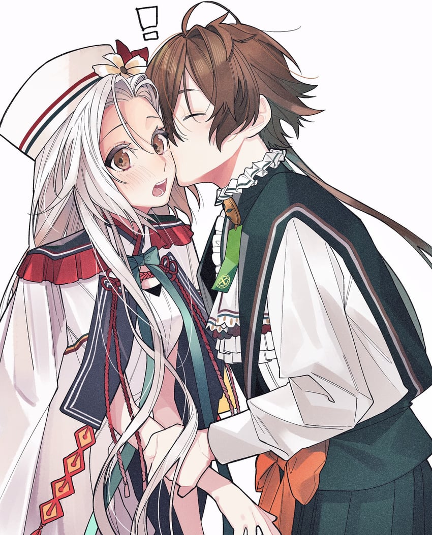 olympia and amakusa shirou tokisada (olympia soiree) drawn by kui_game
