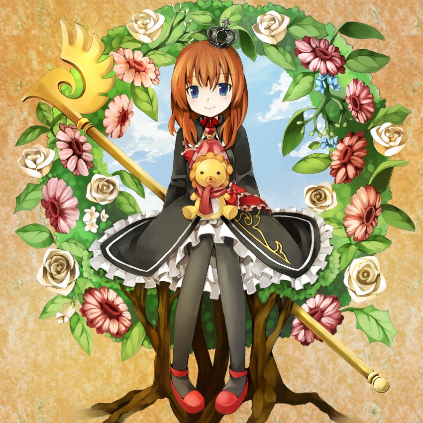 ushiromiya maria, sakutarou, and maria (umineko no naku koro ni) drawn by ringpearl