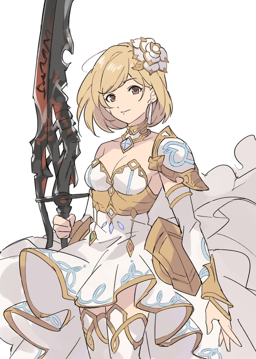 djeeta and glorybringer (granblue fantasy) drawn by minatomo_(guydecca)