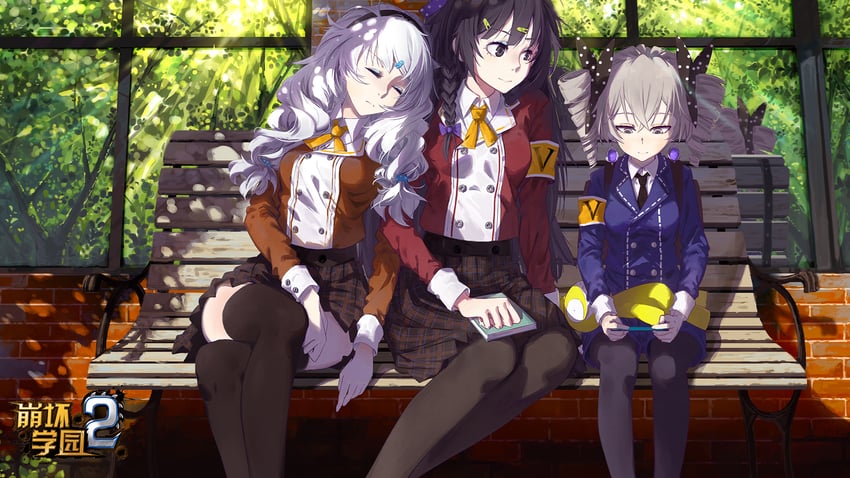 kiana kaslana, raiden mei, bronya zaychik, and homu (honkai and 1 more) drawn by cici
