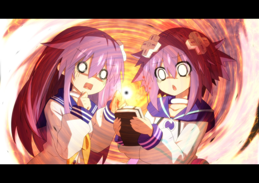 neptune and nepgear (neptune and 1 more) drawn by mizunashi_(second_run)
