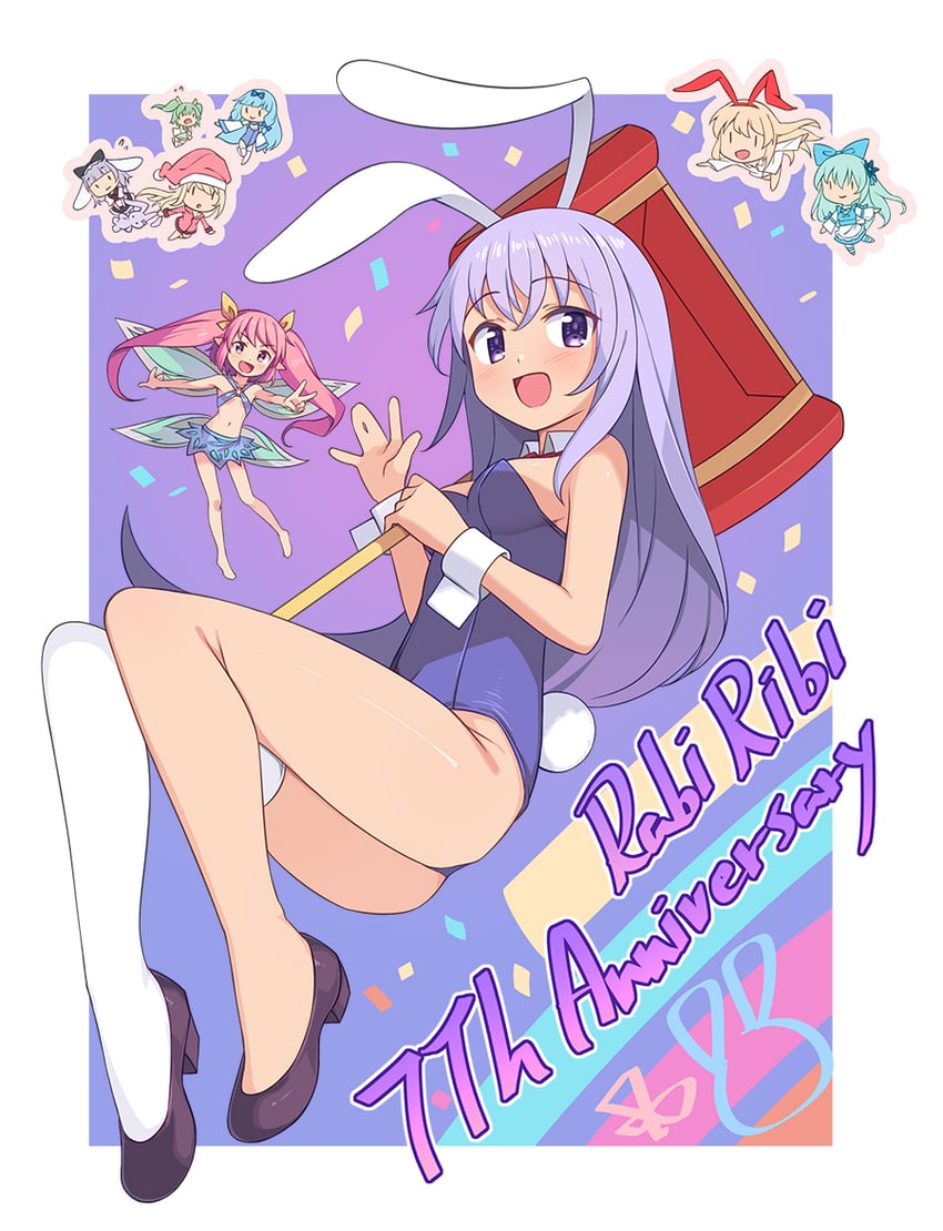 erina, ribbon, rita, irisu, saya, and 3 more (rabi-ribi) drawn by saiste