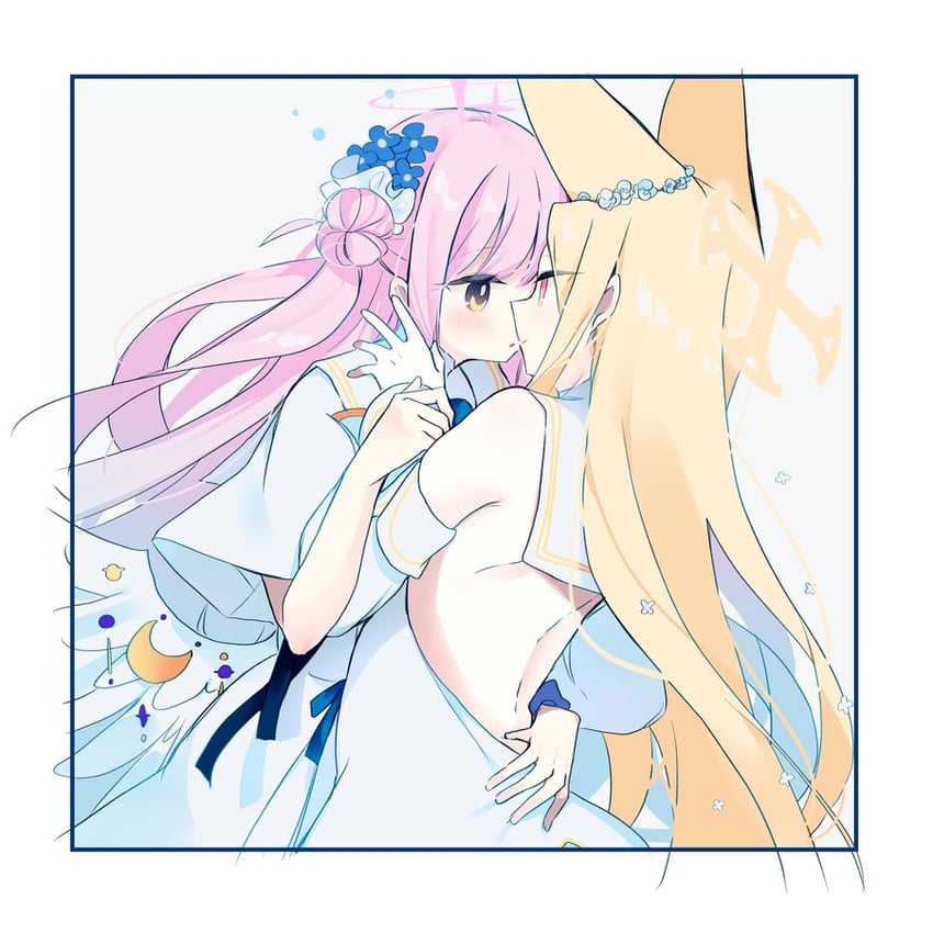 mika and seia (blue archive) drawn by yun_(dust-i1)