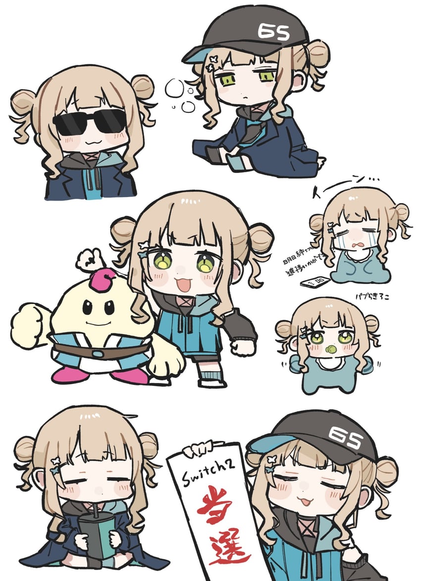 kaburaki roco and mallow (nijisanji and 2 more) drawn by hamu_(hamusand)