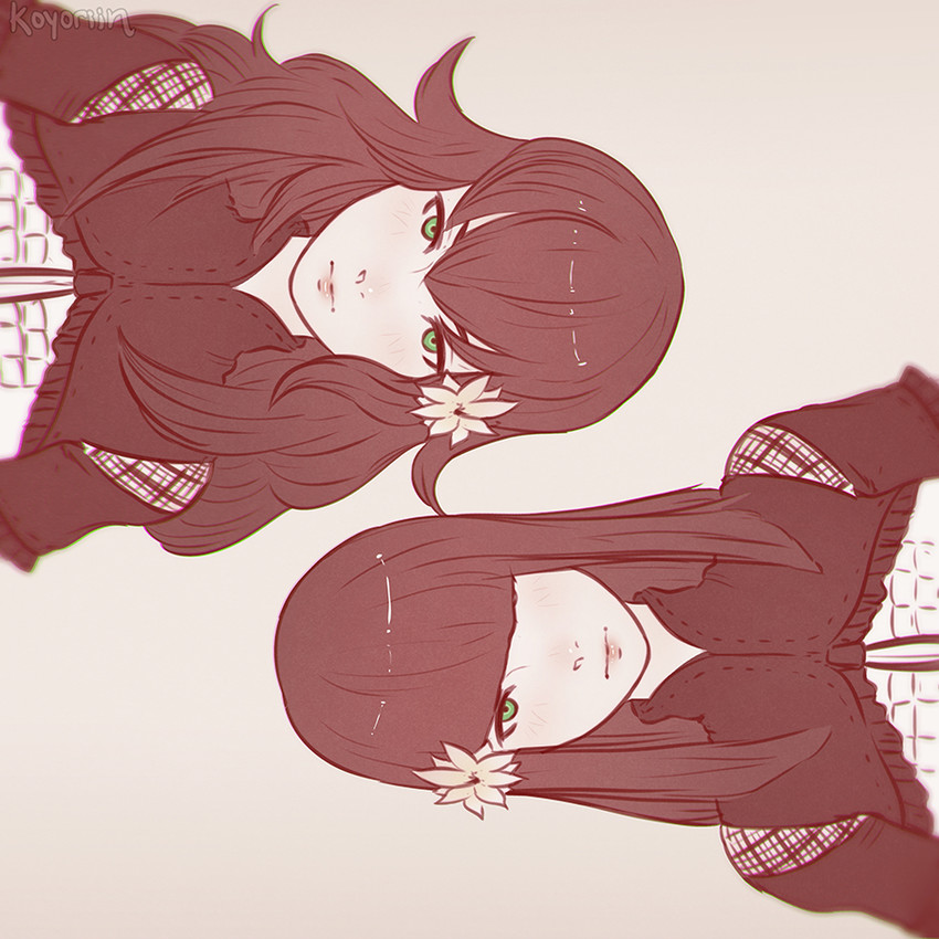 devola and popola (nier and 1 more) drawn by koyorin