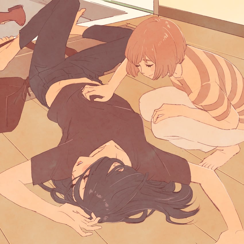 miyake ayano and hirayama akari (otona ni nattemo) drawn by 55bata6rou