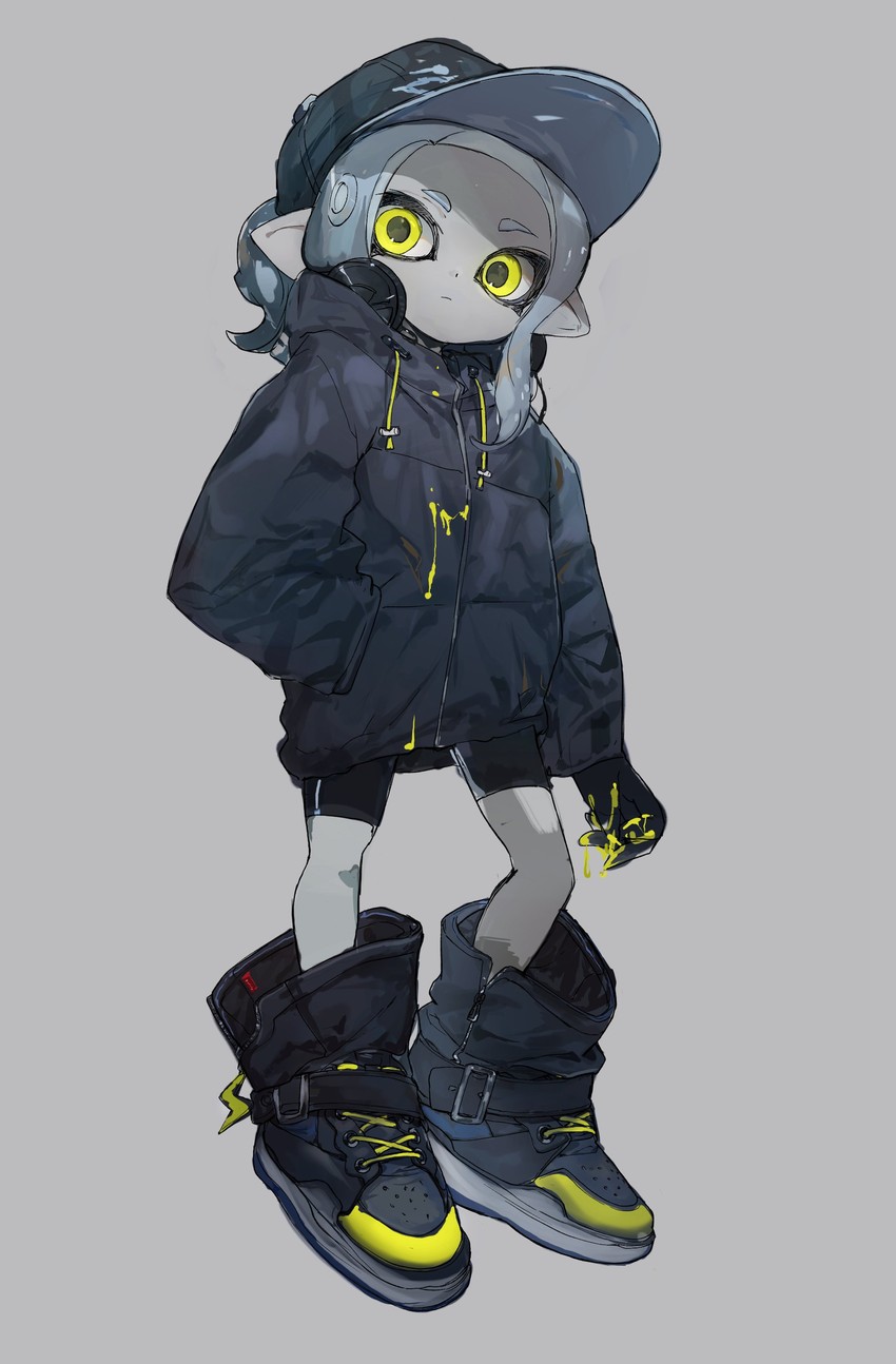 octoling player character and octoling girl (splatoon) drawn by ume_(plumblossom)
