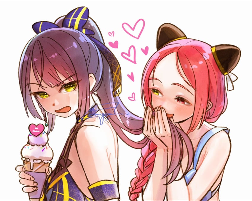 funada kiito and shiba tomoshibi (assault lily) drawn by komuzuka