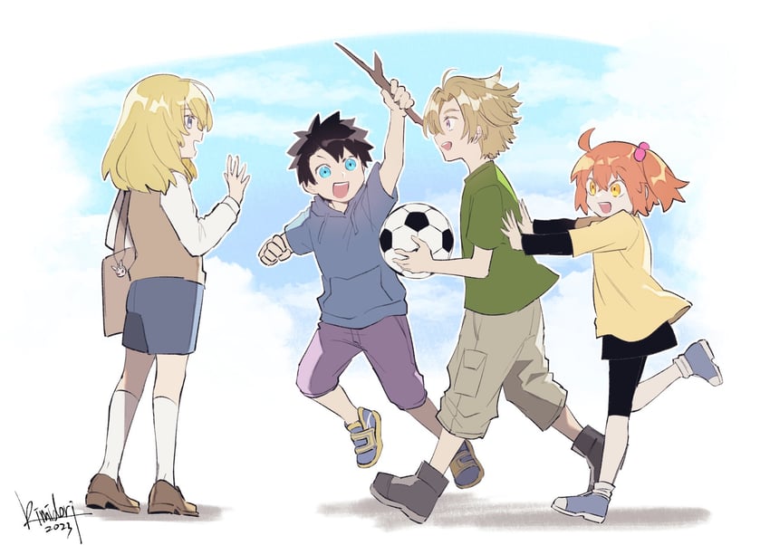 fujimaru ritsuka, kirschtaria wodime, and daybit sem void (fate and 1 more) drawn by kimidorix32