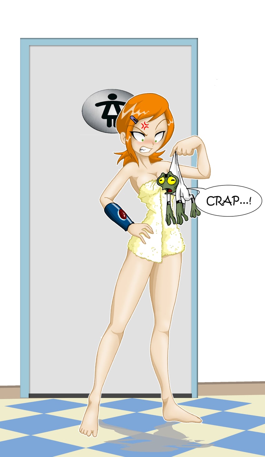 gwen tennyson and grey matter (ben 10) drawn by jago_dibuja