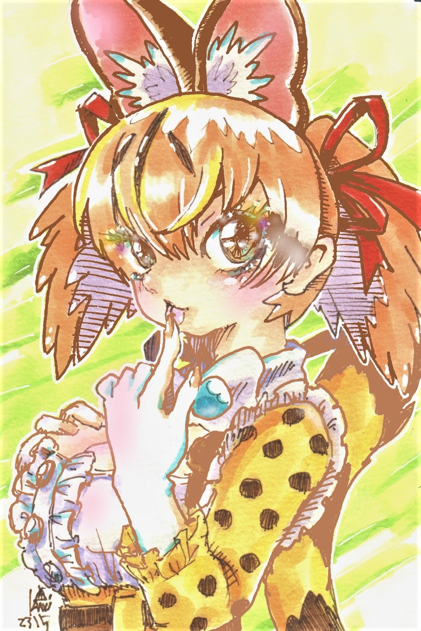 large-spotted genet (kemono friends and 1 more) drawn by kuri_no_sato