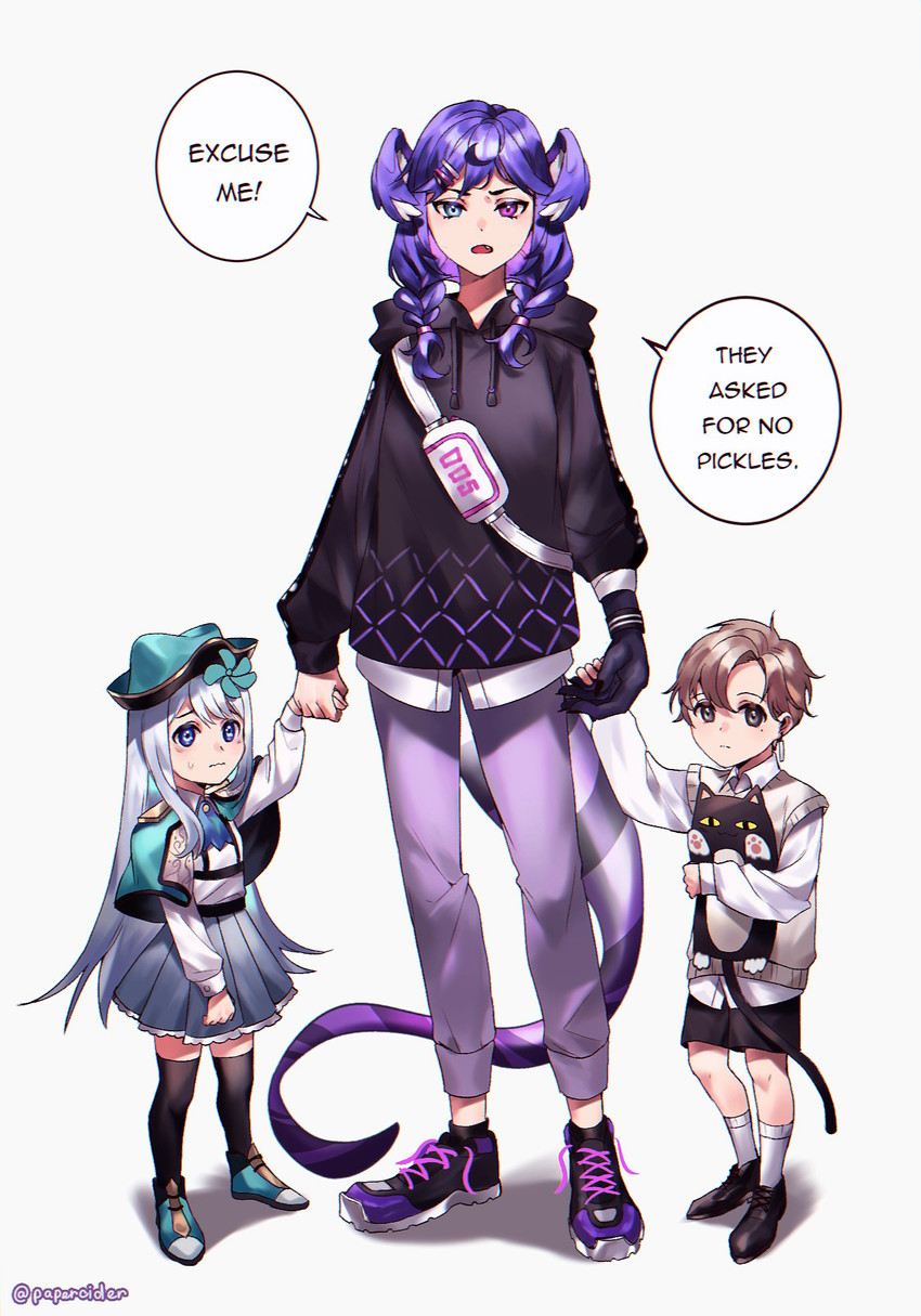 selen tatsuki, roto, ban hada, and kanae (nijisanji and 2 more) drawn by papercider