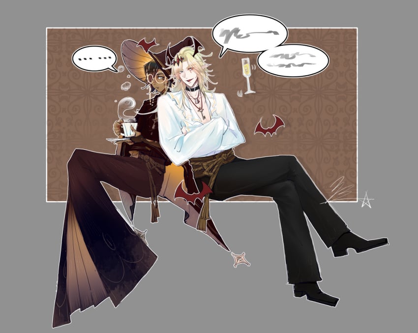espresso cookie and madeleine cookie (cookie run and 1 more) drawn by buchuxiaofantuansidoubugaiming