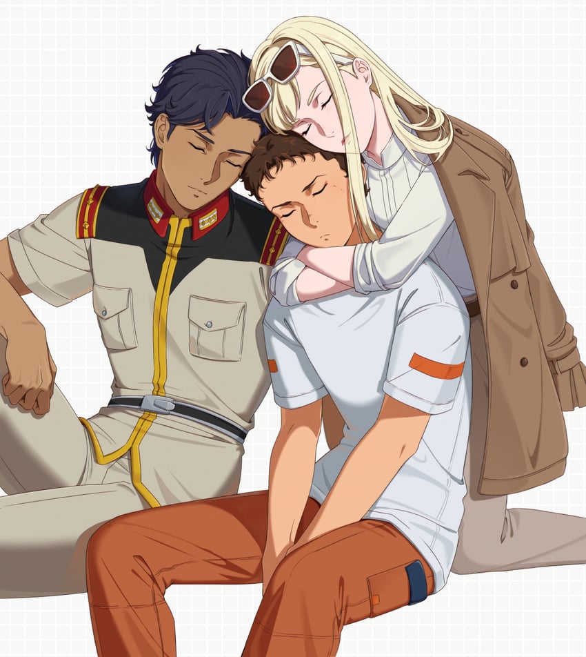 gigi andalusia, hathaway noa, and kenneth sleg (gundam and 1 more) drawn by enelous