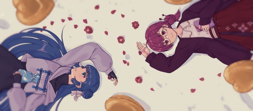 tokiwa nanaka and chun meiyui (mahou shoujo madoka magica and 1 more) drawn by nanakamado
