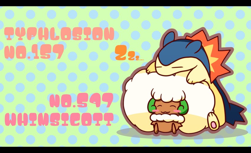 typhlosion and whimsicott (pokemon) drawn by nekokoro