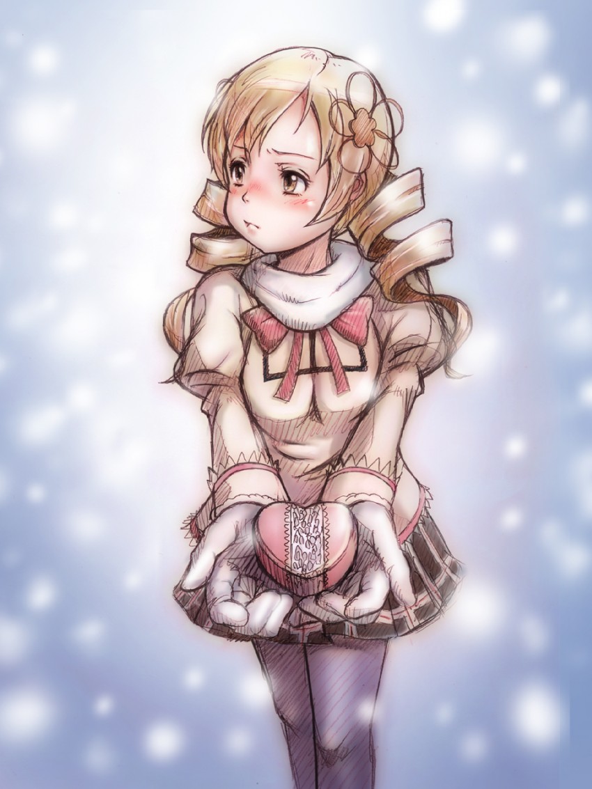tomoe mami (mahou shoujo madoka magica) drawn by yoshikawa_kazunori