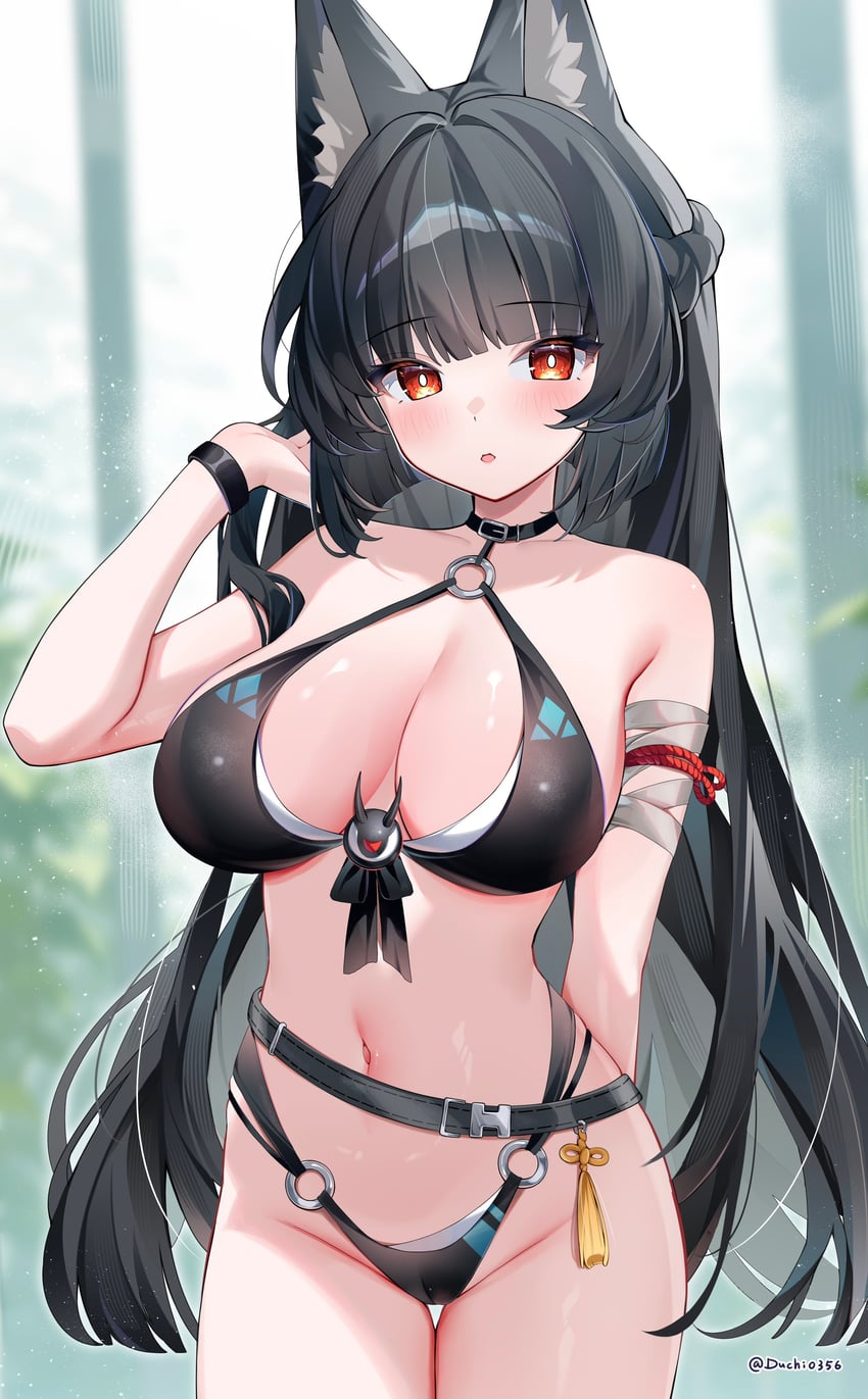hoshimi miyabi and tailless (zenless zone zero) drawn by duchi0356