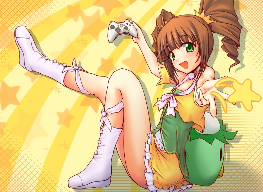 takatsuki yayoi (idolmaster and 1 more) drawn by moonlight_(base)