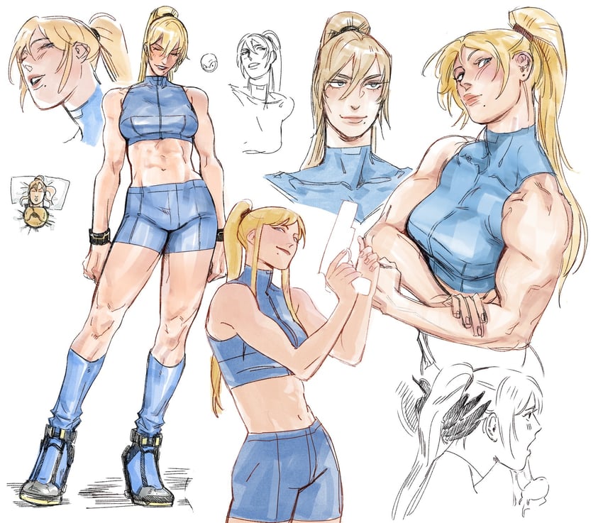 samus aran (super smash bros. and 2 more) drawn by scubaby