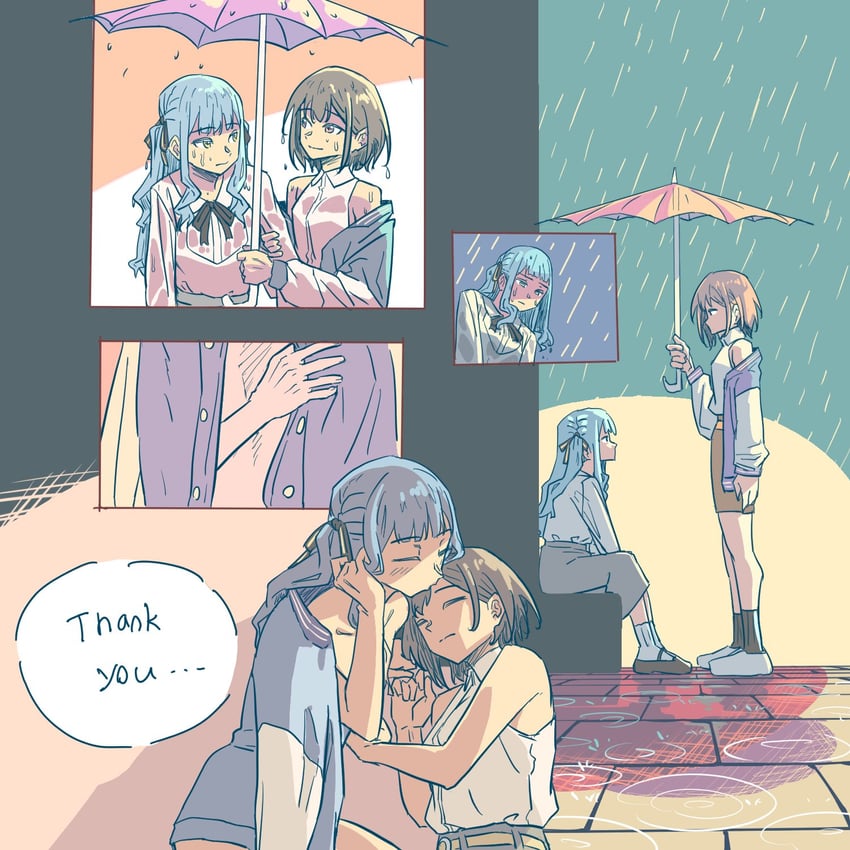 togawa sakiko and takamatsu tomori (bang dream! and 1 more) drawn by anjuro_zeeku