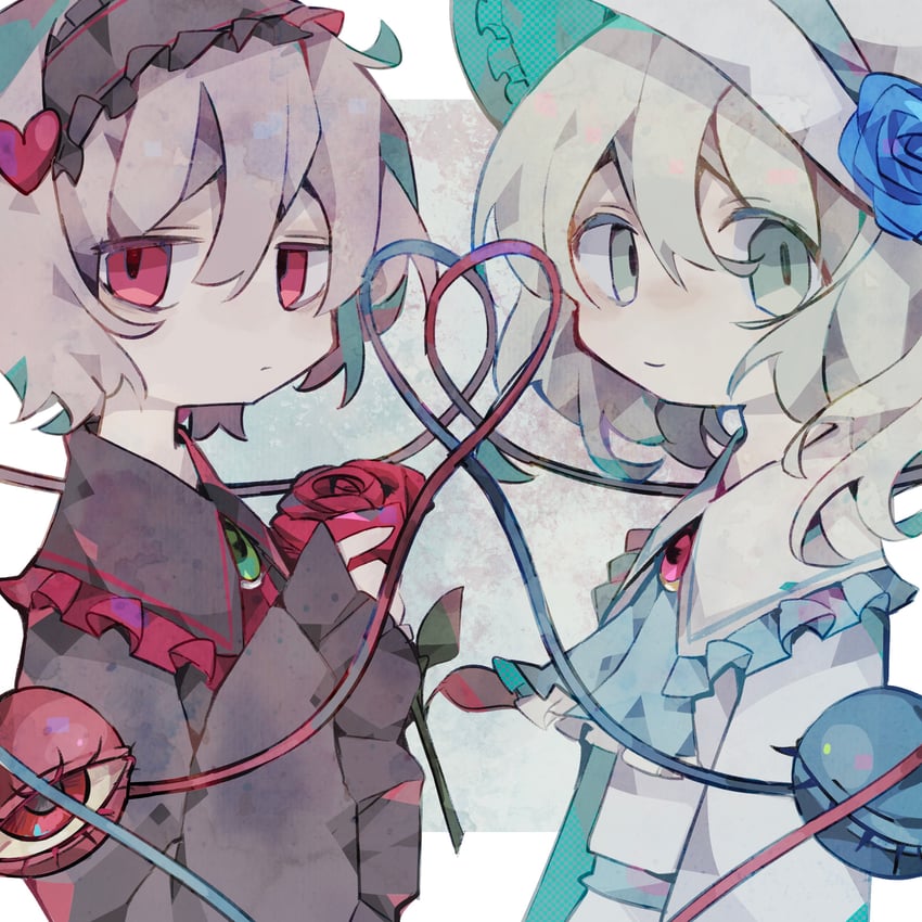 komeiji koishi and komeiji satori (touhou) drawn by soresaki
