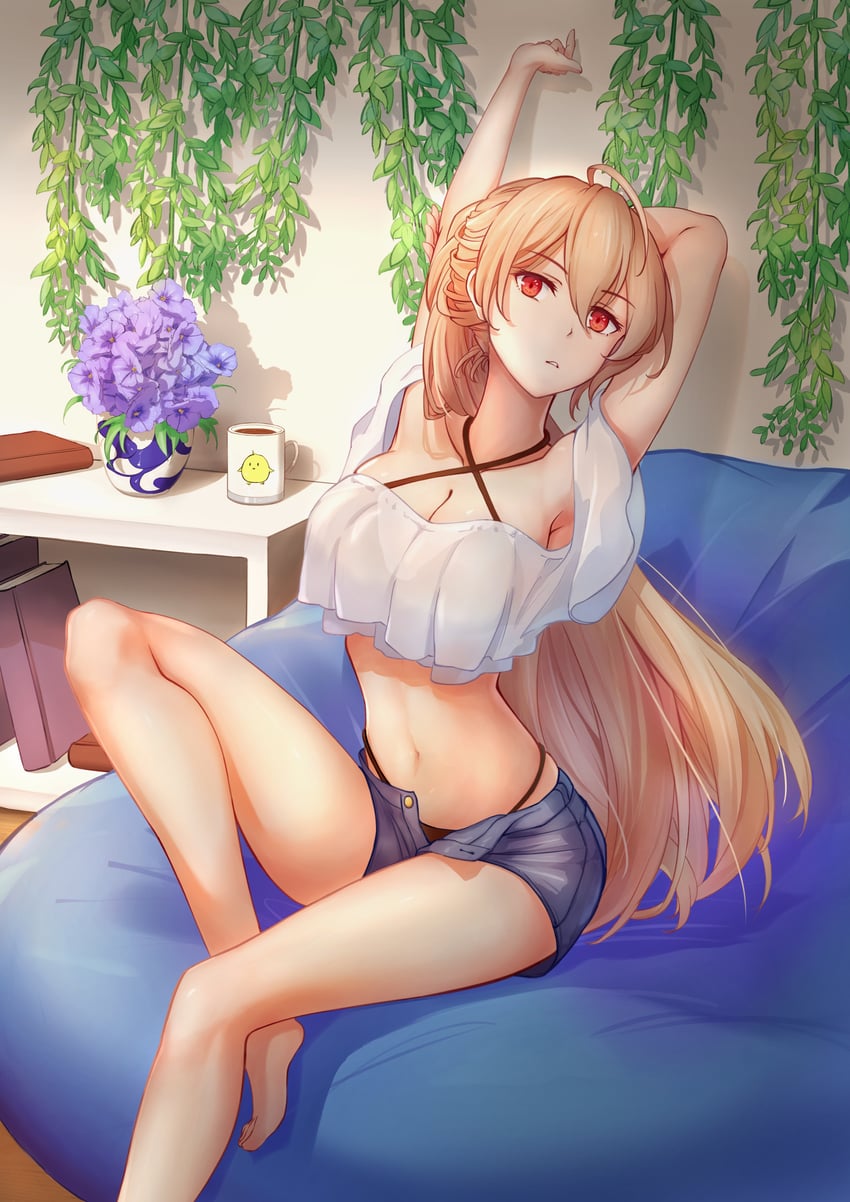 manjuu and jean bart (azur lane) drawn by akai-shiya