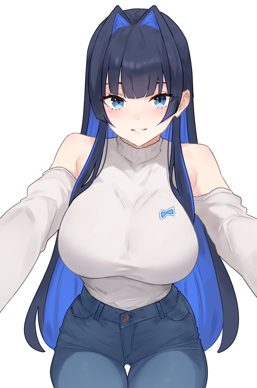 ouro kronii (hololive and 1 more) drawn by bluefield