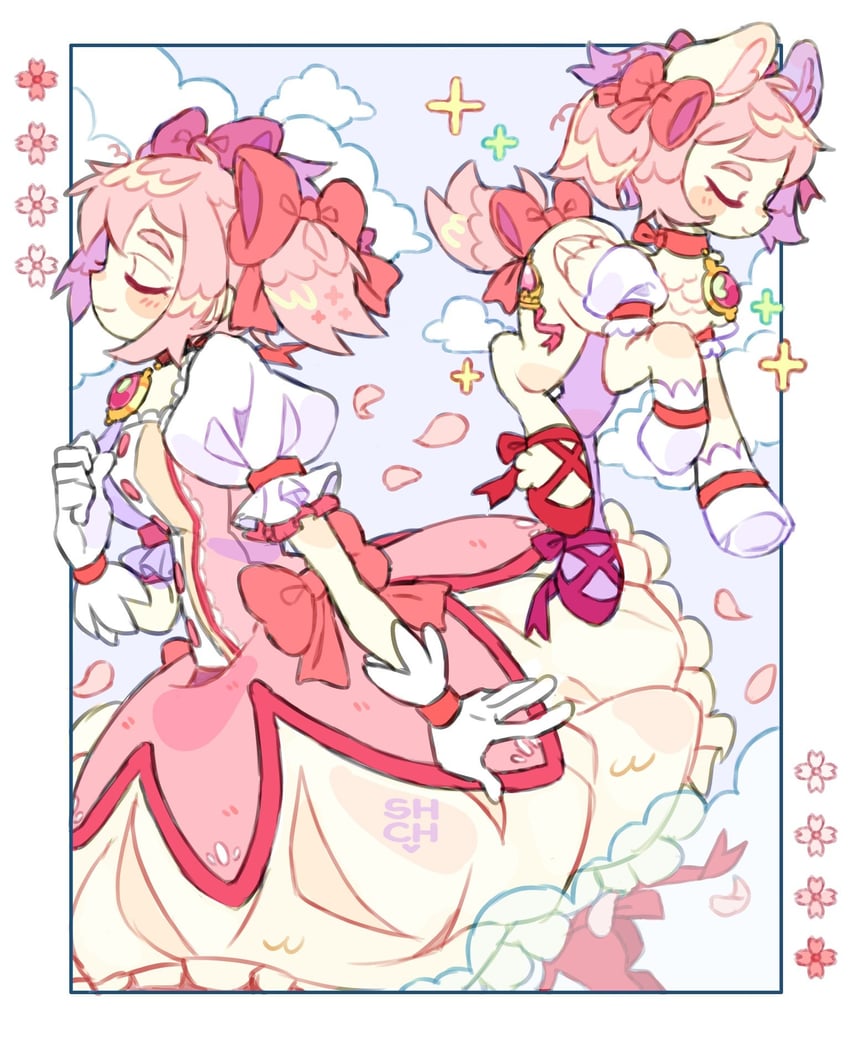 kaname madoka (mahou shoujo madoka magica and 2 more) drawn by sharpycharot