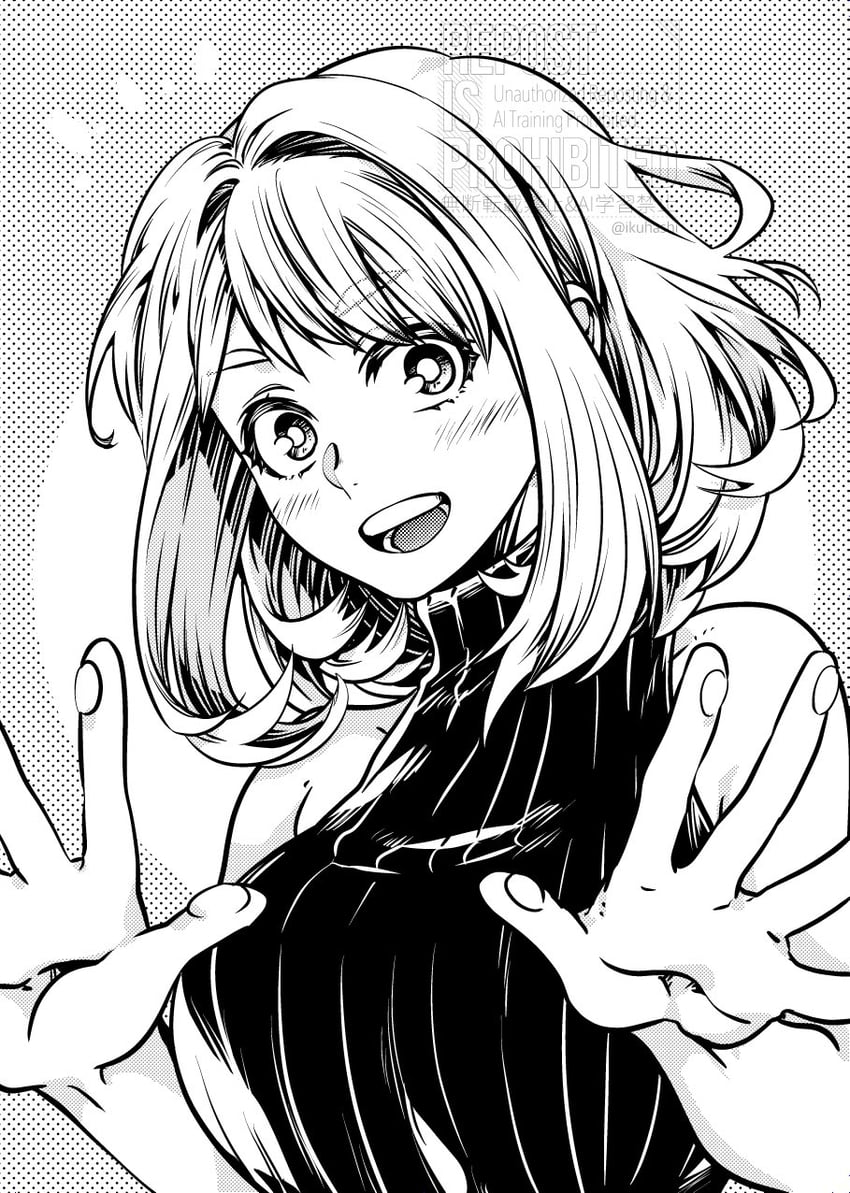 uraraka ochaco (boku no hero academia) drawn by ikuhashi_muiko
