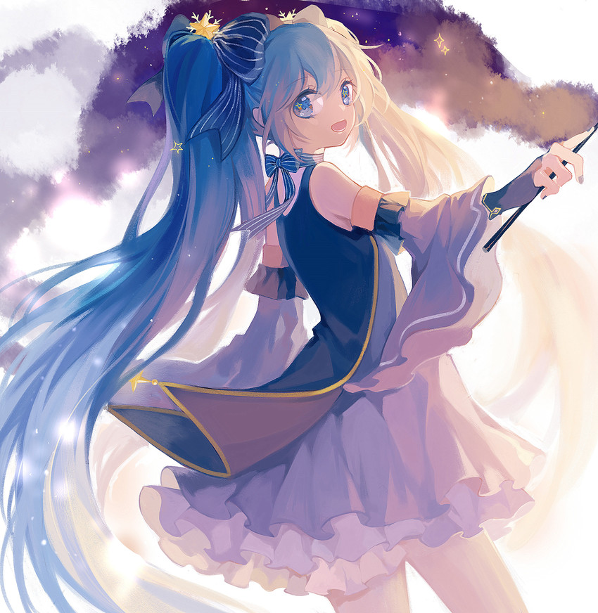 hatsune miku and yuki miku (vocaloid and 1 more) drawn by ccha