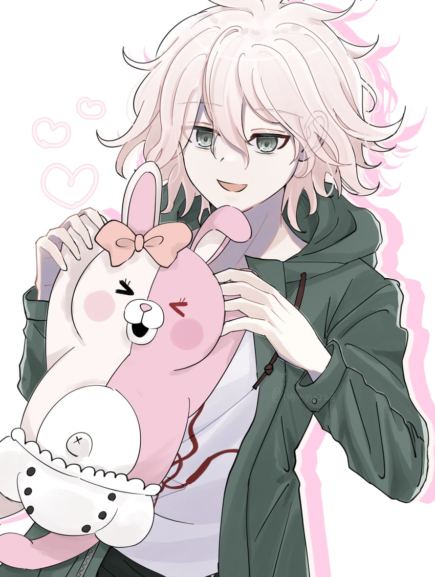 komaeda nagito and monomi (danganronpa and 1 more) drawn by fuyu_ko