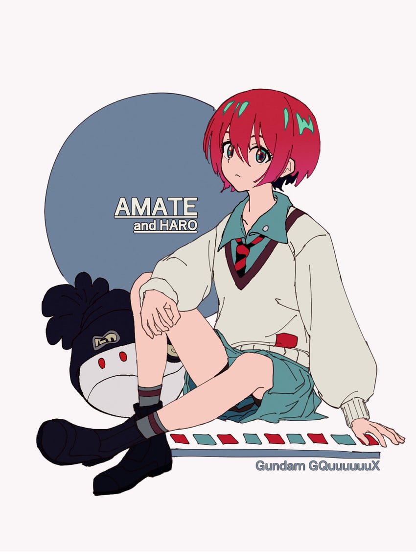 amate yuzuriha and haro (gundam and 1 more) drawn by 555emauma
