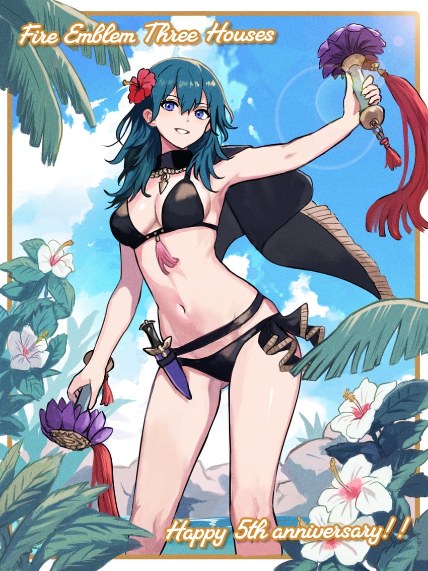 female byleth (fire emblem and 2 more) drawn by yuurururun