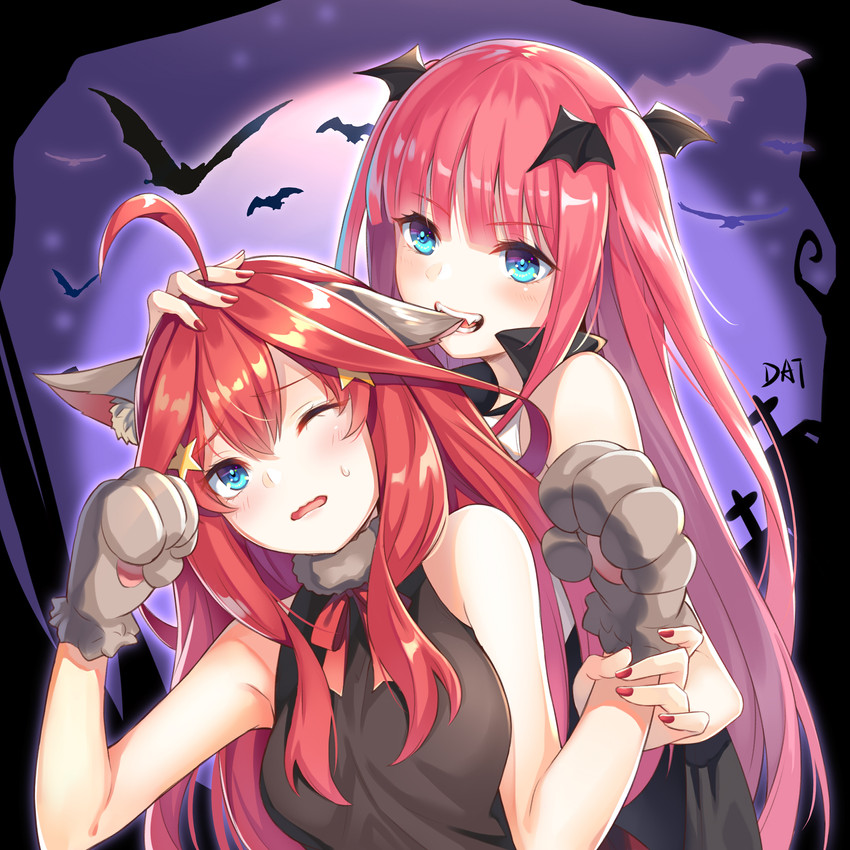 nakano nino and nakano itsuki (go-toubun no hanayome) drawn by da-cart