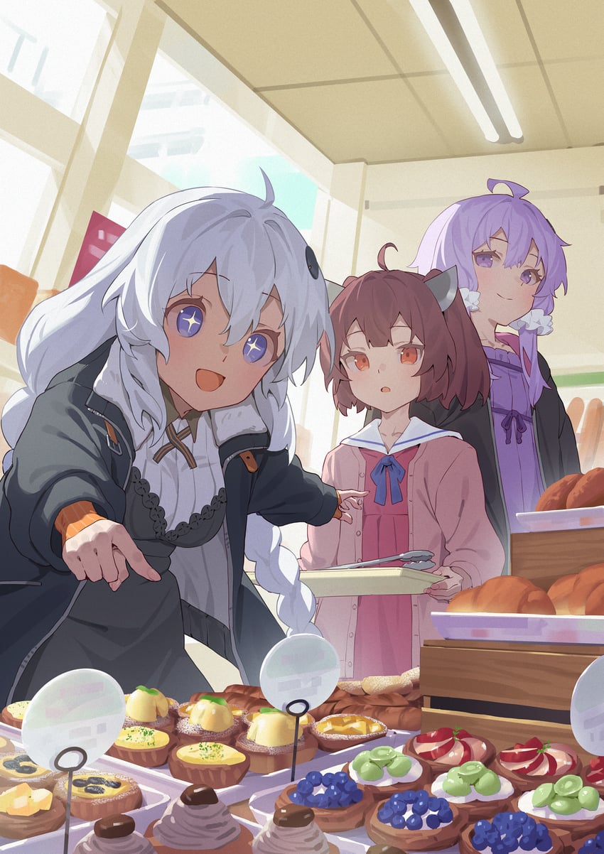 yuzuki yukari, kizuna akari, and touhoku kiritan (vocaloid and 1 more) drawn by yamamomo_(plank)