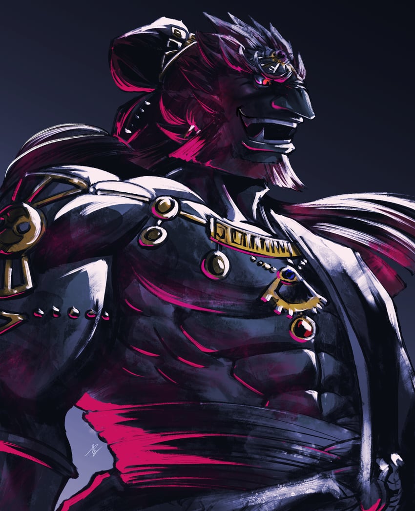 ganondorf (the legend of zelda and 1 more) drawn by yuuri_(fukuroudou)