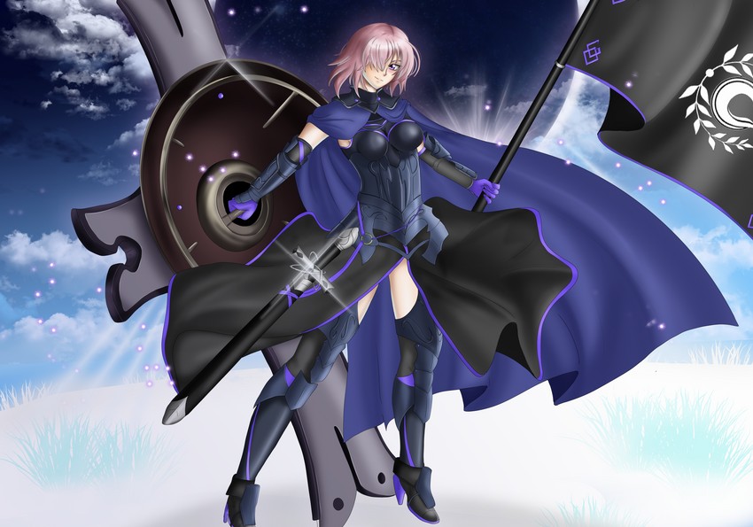 mash kyrielight (fate and 1 more) drawn by hikari_miyako