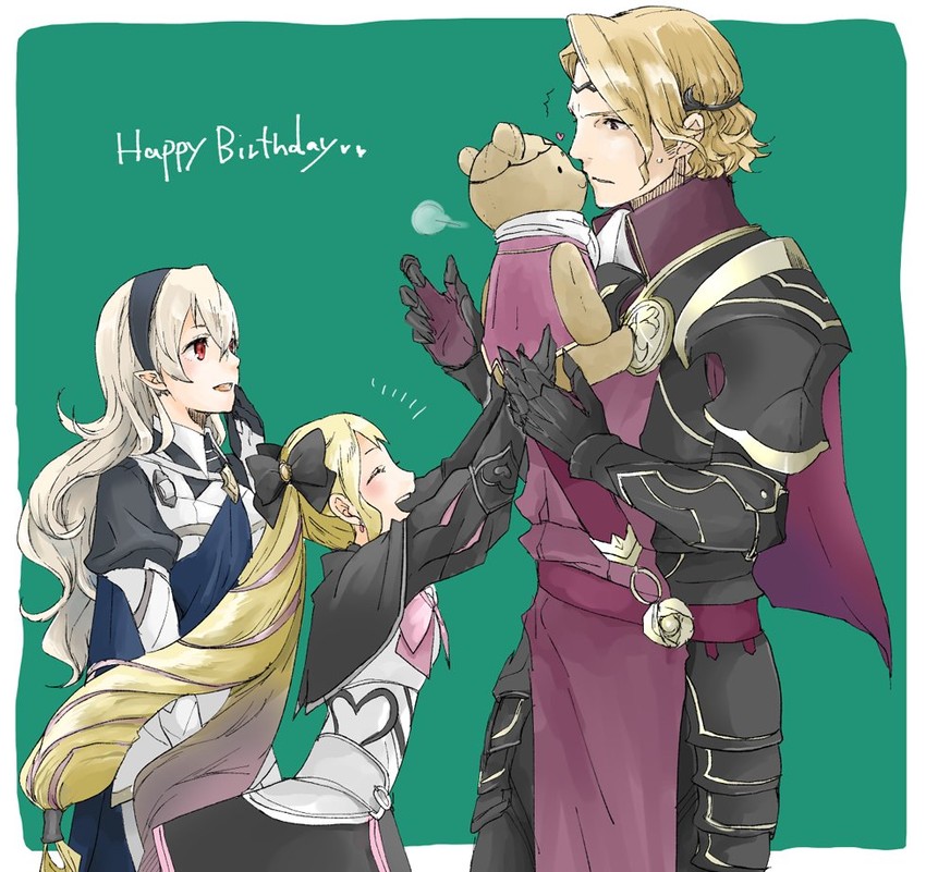 female corrin, elise, and xander (fire emblem and 1 more) drawn by robaco