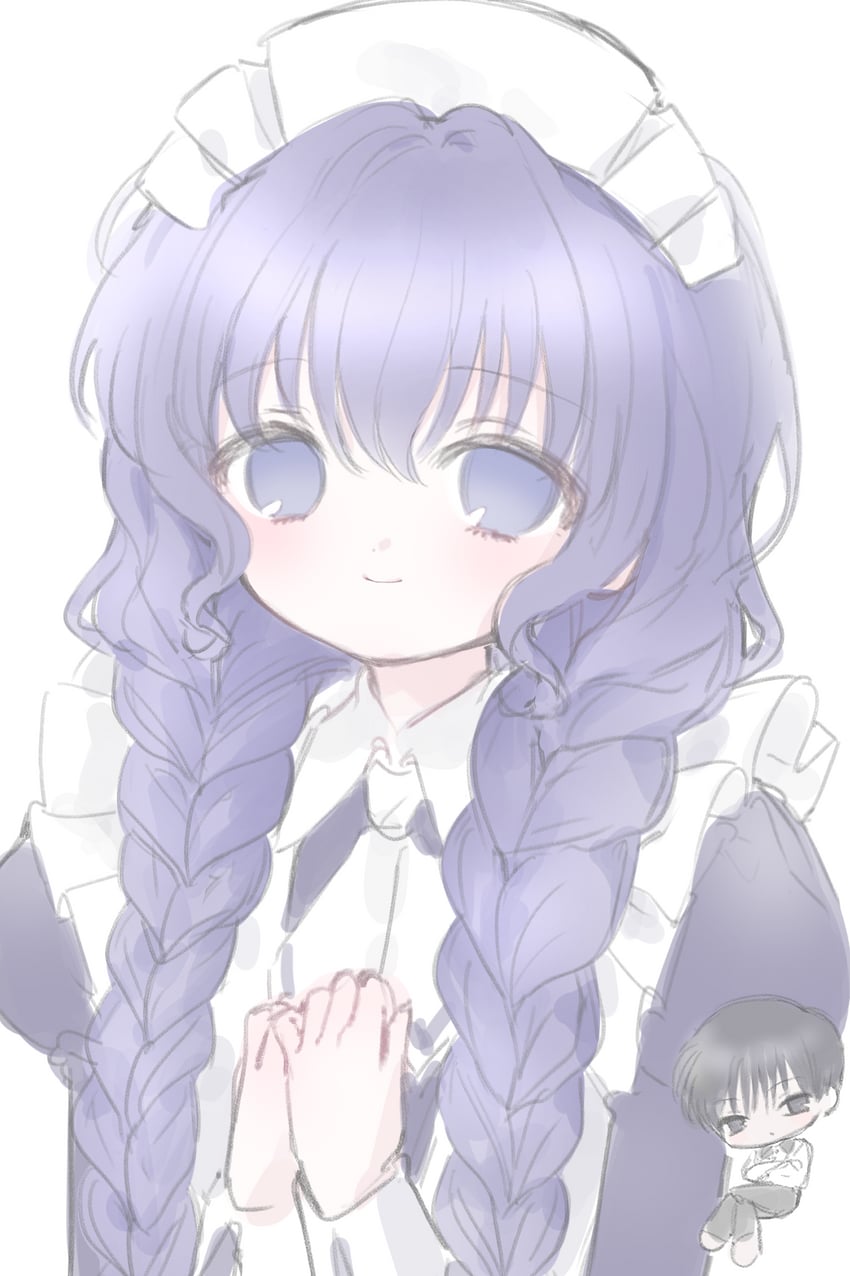 yuzuki and kokubunji minoru (chobits) drawn by mipi_(u3u_00)