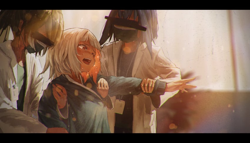 gawr gura, ouro kronii, and nanashi mumei (hololive and 1 more) drawn by kokono_ka